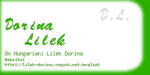 dorina lilek business card